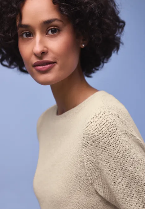 T-shirt en couleur unie cotton beige T-shirt en couleur unie cotton beige