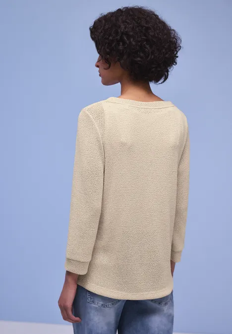 T-shirt en couleur unie cotton beige T-shirt en couleur unie cotton beige