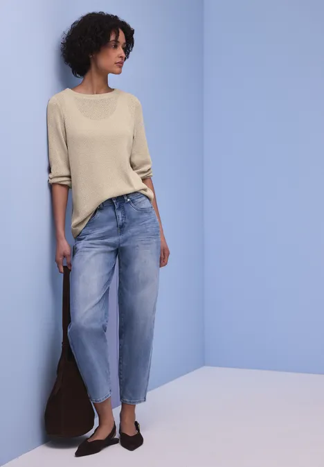 T-shirt en couleur unie cotton beige T-shirt en couleur unie cotton beige