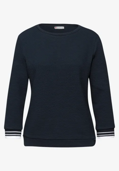 T-shirt avec détails contrastés shadowed navy T-shirt avec détails contrastés shadowed navy