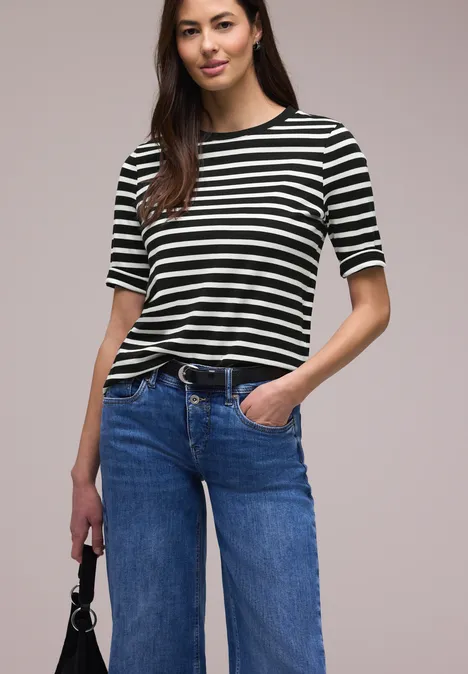 Gestreiftes Shirt Black Gestreiftes Shirt Black