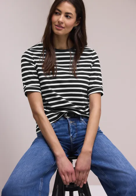 Gestreiftes Shirt Black Gestreiftes Shirt Black