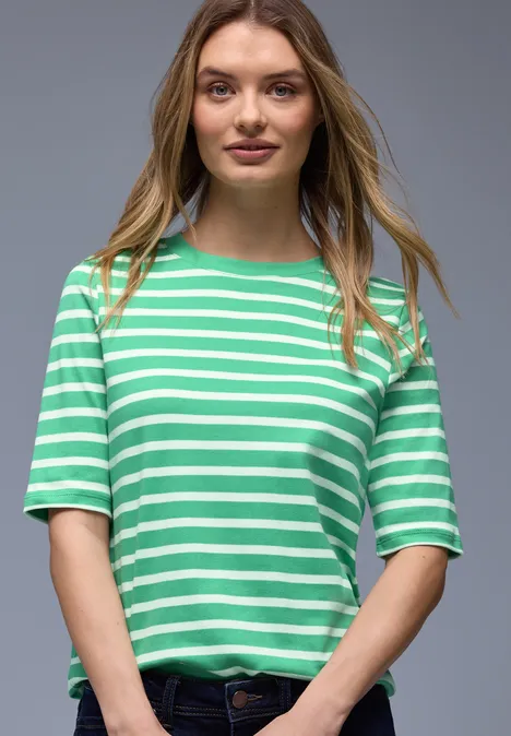 Gestreiftes Shirt arcadia green