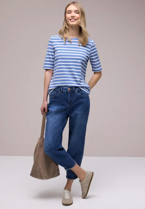 Gestreiftes Shirt bonnet blue Gestreiftes Shirt bonnet blue