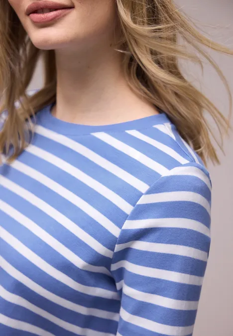 Gestreiftes Shirt bonnet blue Gestreiftes Shirt bonnet blue