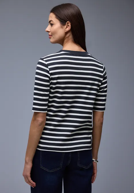 Gestreiftes Shirt shadowed navy
