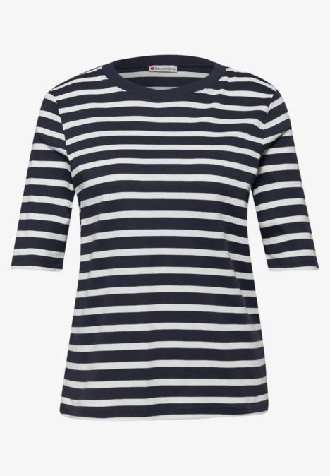 Gestreiftes Shirt shadowed navy