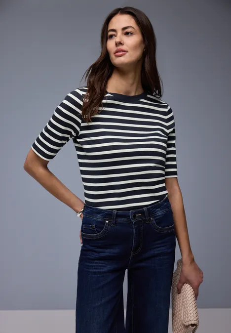 Gestreiftes Shirt shadowed navy