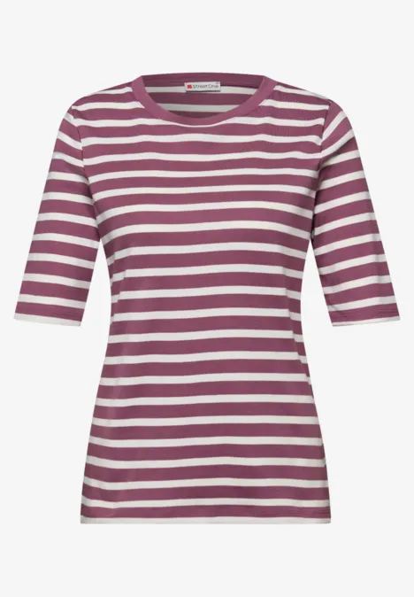 T-shirt à rayures dark clouded blush