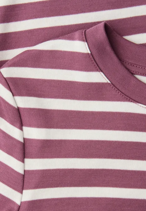 T-shirt à rayures dark clouded blush