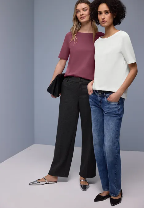 Koszulka Basic w 2-paku off white/dark clouded blush