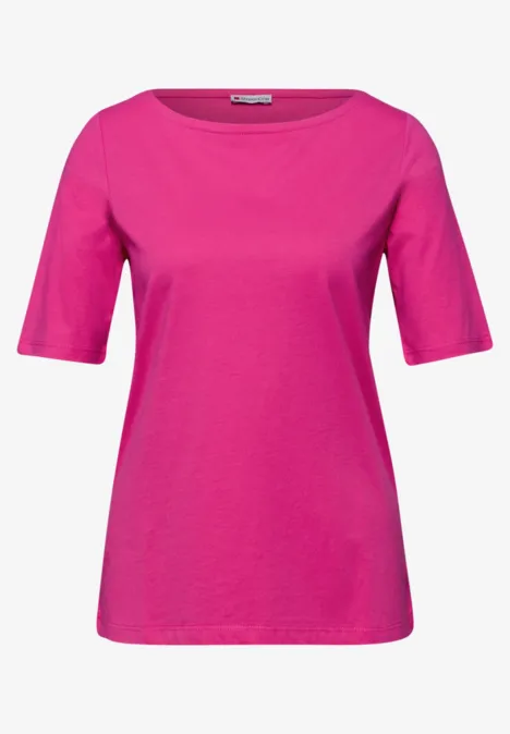 Basic Shirt in een 2-pack cotton beige/magenta dream