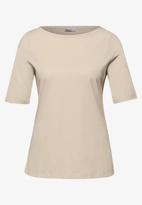 Koszulka Basic w 2-paku cotton beige/espresso brown