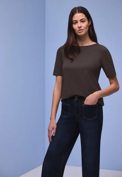 Basic T-Shirt espresso brown