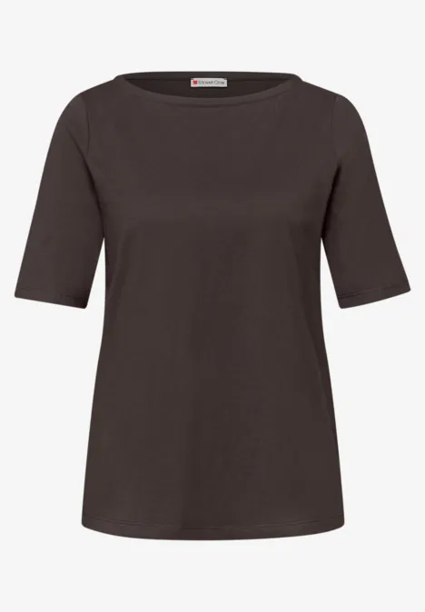 Basic T-Shirt espresso brown
