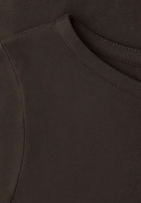 Basic T-Shirt espresso brown