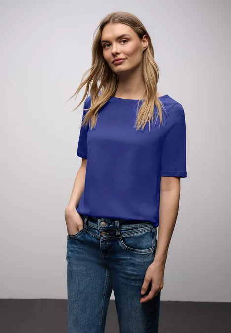 T-shirt de base amparo blue