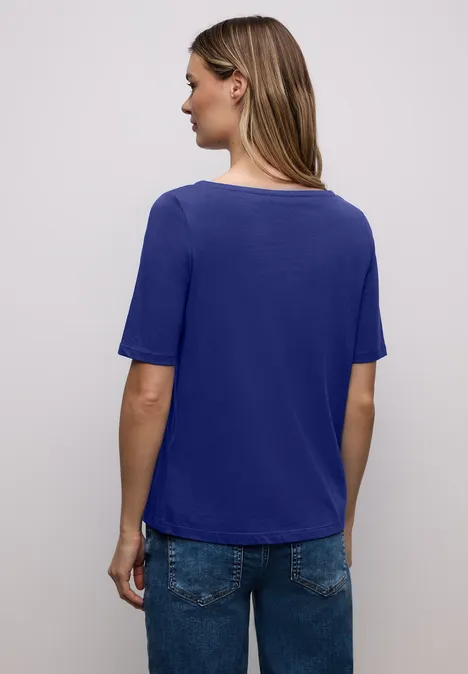 T-shirt de base amparo blue