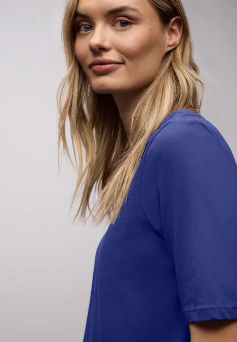 T-shirt de base amparo blue