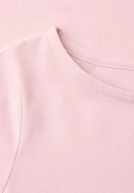 T-shirt de base minimal rose