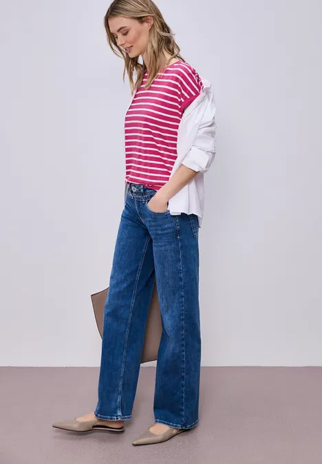 T-shirt à rayures Dropped Shoulder magenta dream T-shirt à rayures Dropped Shoulder magenta dream