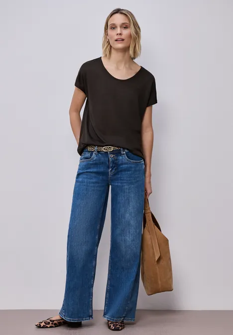 Chemise dropped shoulder look lin espresso brown