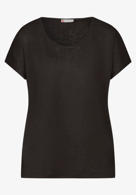 Chemise dropped shoulder look lin espresso brown