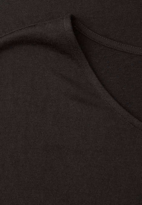 Chemise dropped shoulder look lin espresso brown