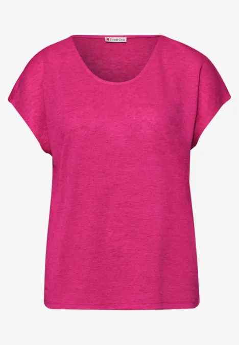 Chemise dropped shoulder look lin magenta dream