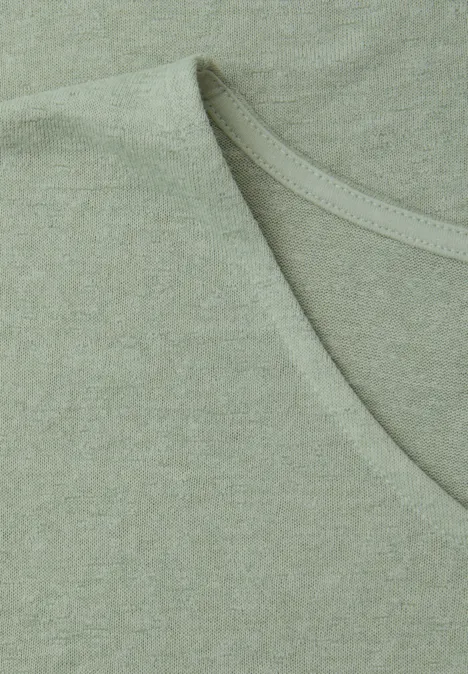 Chemise dropped shoulder look lin mint leaf Chemise dropped shoulder look lin mint leaf