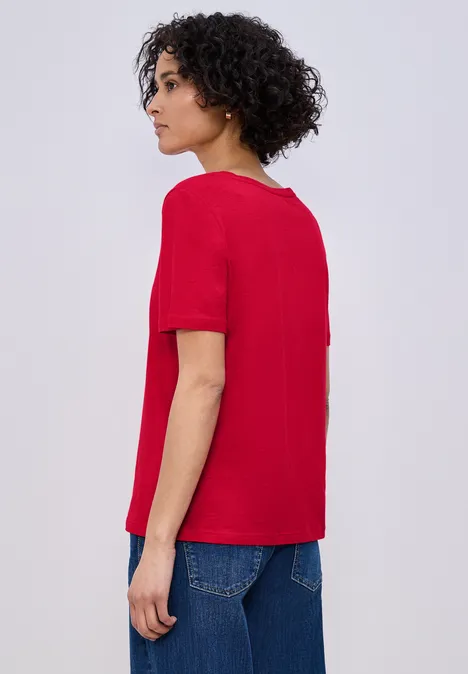 Basic Shirt salsa red