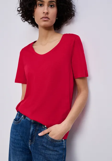 Basic Shirt salsa red