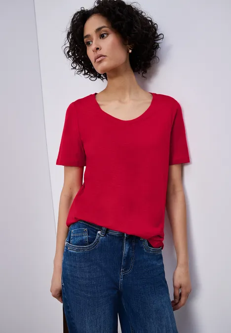 Basic Shirt salsa red
