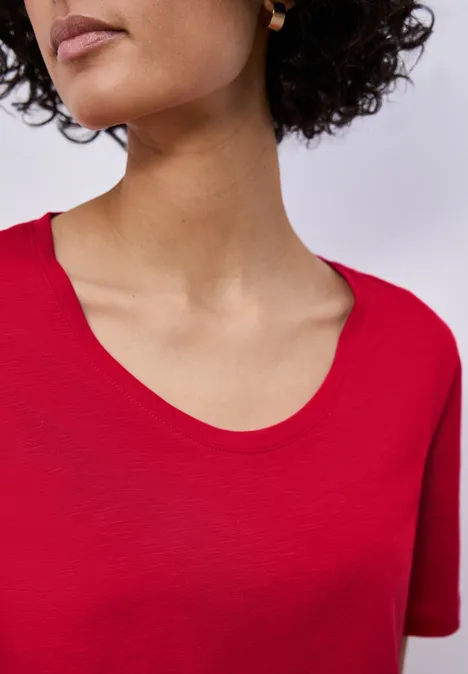 Basic Shirt salsa red