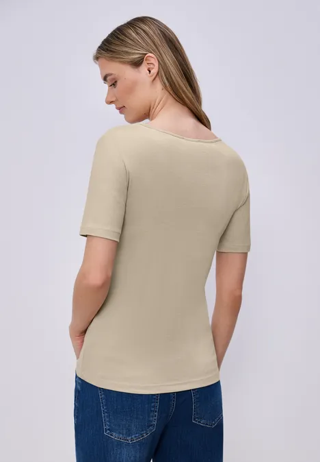 Koszulka Basic cotton beige