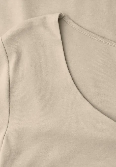 Koszulka Basic cotton beige