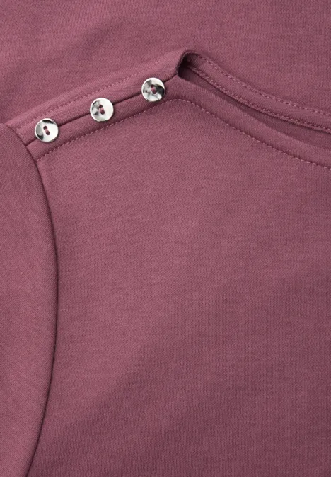 T-shirt avec détail de boutons dark clouded blush T-shirt avec détail de boutons dark clouded blush