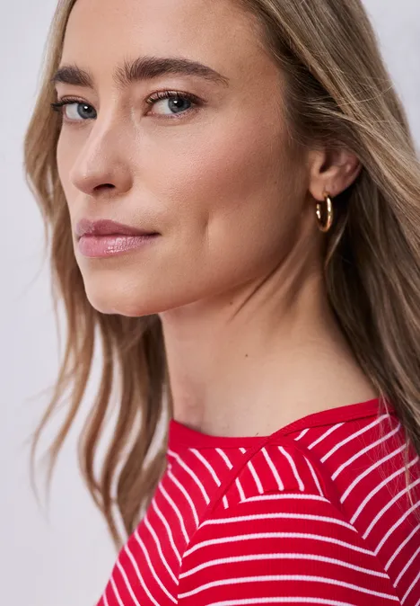 T-shirt de base rayé salsa red T-shirt de base rayé salsa red