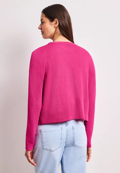 Jas met lange mouwen en een open pasvorm magenta dream