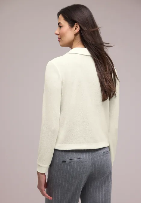 Veste en couleur unie off white Veste en couleur unie off white