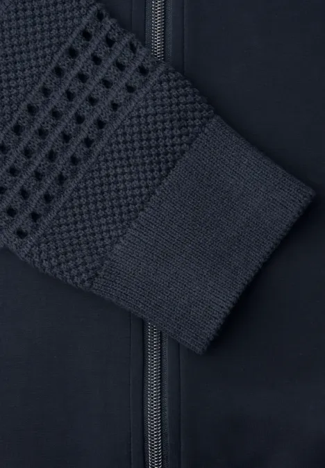 Veste à manches longues en look soie shadowed navy