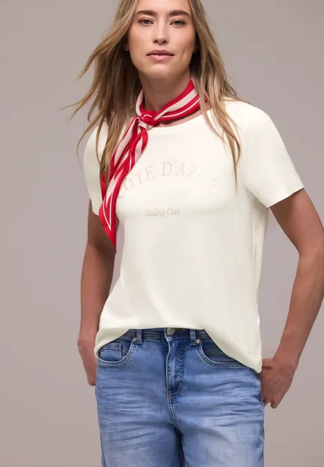 T-shirt avec wording off white T-shirt avec wording off white