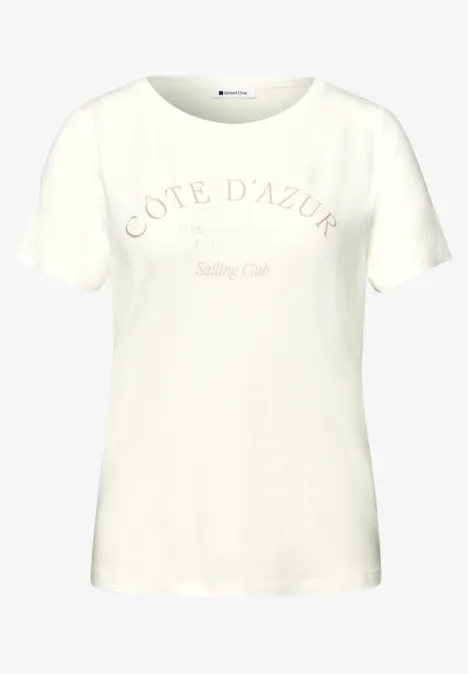 T-shirt avec wording off white T-shirt avec wording off white