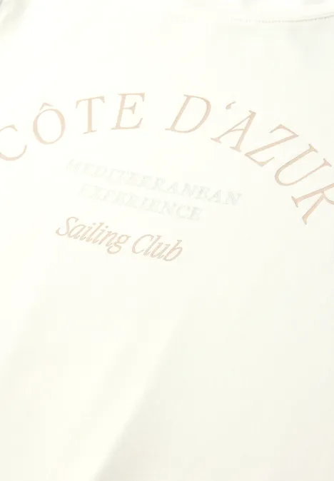 T-shirt avec wording off white T-shirt avec wording off white