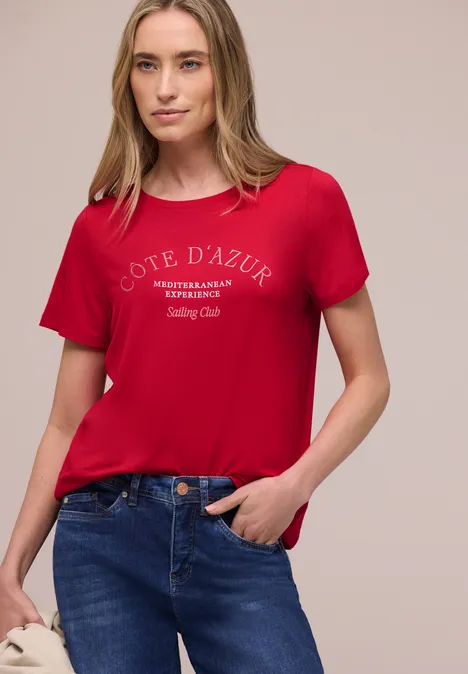 T-shirt avec wording salsa red