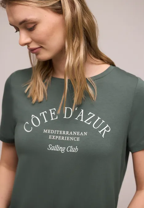 T-shirt avec wording cilantro green T-shirt avec wording cilantro green