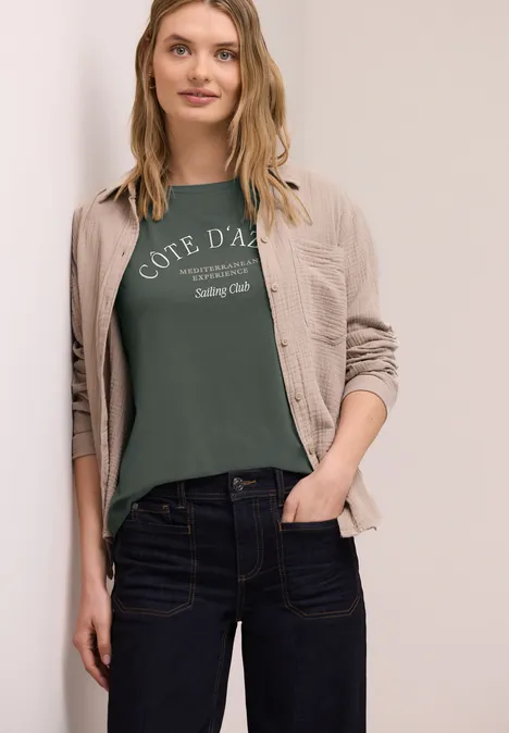 T-shirt avec wording cilantro green T-shirt avec wording cilantro green