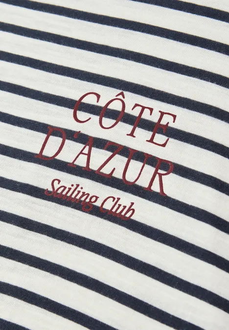 Dropped Shoulder Shirt mit Streifen shadowed navy