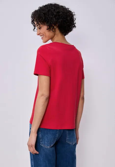 T-shirt de base salsa red T-shirt de base salsa red