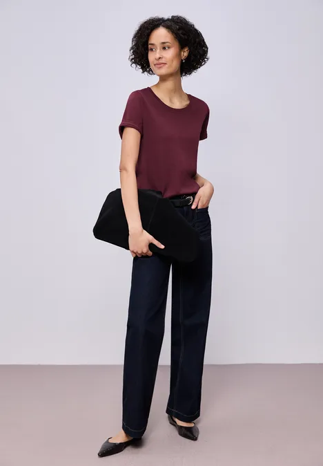 Koszulka Basic truffle red